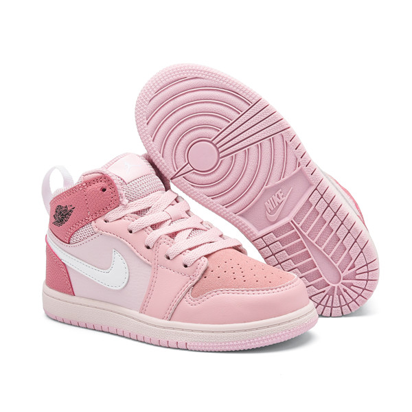 Youth Running Weapon Air Jordan 1 Pink Shoes 0013